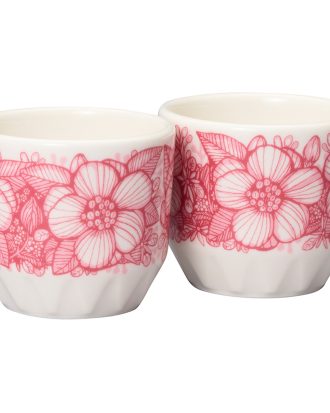 Arabia Huvila Äggkopp 2-pack 4 Cl - Äggkoppar Porslin Rosa