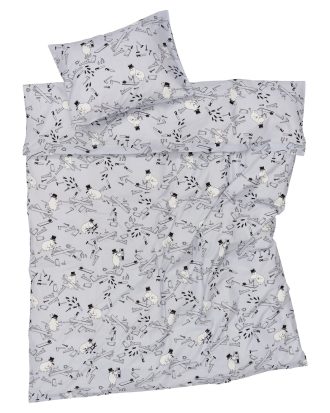 Arabia Moomin Bäddset 150x250 Cm Muminpappa - Bäddset Ekologisk Bomull Grå