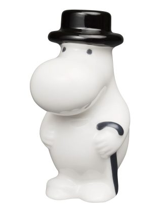 Arabia Mumin Minifigur Muminpappa - Porslinsfigurer Keramik Vit