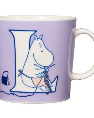 Arabia Mumin Abc Mugg 40 Cl L - Kaffekoppar Porslin Lila