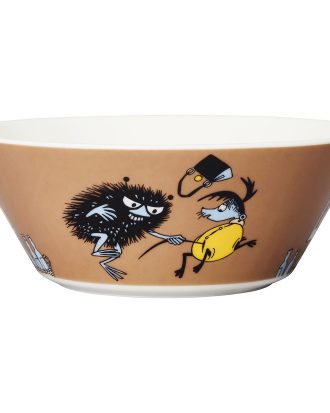 Arabia Mumin Skål 15 Cm Stinky i Farten - Assietter Porslin Brun