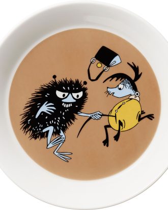 Arabia Mumin Tallrik 19 Cm Stinky i Farten - Assietter Porslin Brun