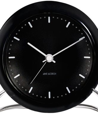 Arne Jacobsen City Hall Bordsklocka - Bordsklockor Abs-plast Svart