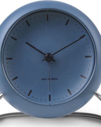 Arne Jacobsen City Hall Bordsklocka - Bordsklockor Abs-plast Stone Blue