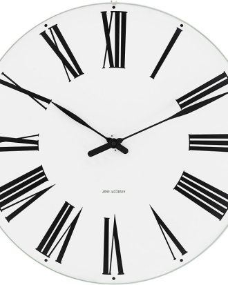 Arne Jacobsen Roman Väggklocka 480 Mm - Väggklockor Aluminium Vit