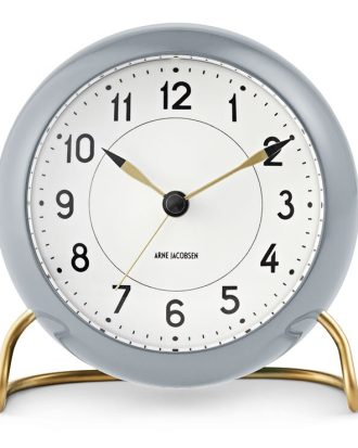 Arne Jacobsen Station Väckarklocka - Bordsklockor Abs-plast Grå
