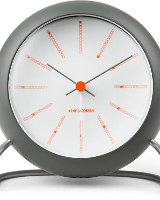 Arne Jacobsen Station Väckarklocka - Bordsklockor Abs-plast Mörkgrå