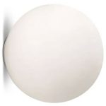 Artemide Dioscuri Vägg/taklampa 25 Cm - Badrumsbelysning Munblåst Glas Vit