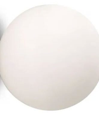 Artemide Dioscuri Vägg/taklampa 25 Cm - Badrumsbelysning Munblåst Glas Vit