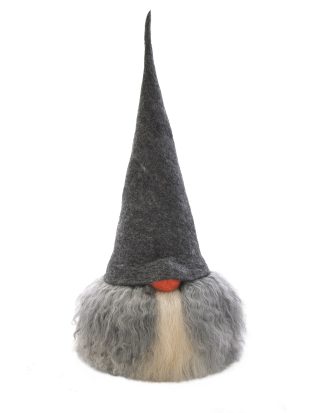 Åsas Tomtebod Olle Vätte 80 Cm Gotland - Juldekorationer Ull Grå