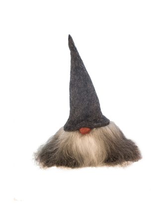 Åsas Tomtebod Valter Vätte 35 Cm - Juldekorationer Ull Grå