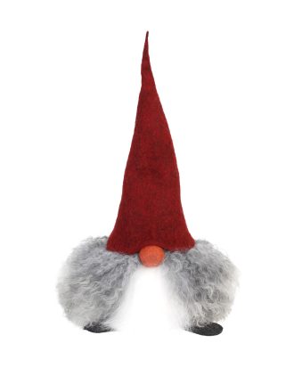 Åsas Tomtebod Verner Vätte 50 Cm Röd Gotland - Juldekorationer Ull Grå