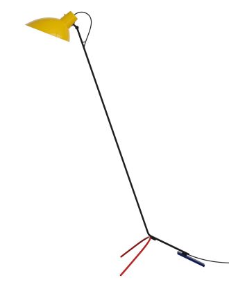 Astep Vv Cinquanta Golvlampa Mondrian / - Golvlampor Stål Gul