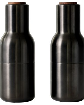 Audo Copenhagen Bottle Grinder Kryddkvarn 2-pack Bronserad Mässing / - Kryddkvarnar Valnöt
