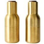 Audo Copenhagen Bottle Grinder Kryddkvarn 2-pack Borstad Mässing / - Kryddkvarnar Valnöt