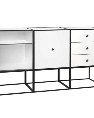 Audo Copenhagen Frame 49 Trio Sideboard Med Underrede - Skänkar & Sideboards Vit