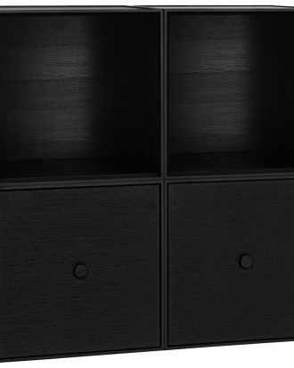 Audo Copenhagen Frame Square Hylla - Vägghyllor & Väggskåp Askfanér Svartbetsad Ask