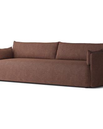 Audo Copenhagen Offset 3-sitssoffa - 3-sitssoffor Bouclé Bordeaux