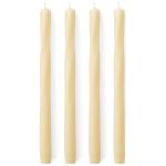 Audo Copenhagen Twist Ljus 4-pack Ivory - Ljus Paraffin Wax Elfenben