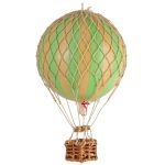 Authentic Models Floating The Skies Luftballong 13x8.5 Cm - Dekorativa Accessoarer Papper True Green