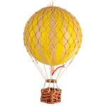 Authentic Models Floating The Skies Luftballong 13x8.5 Cm - Dekorativa Accessoarer Papper True Yellow