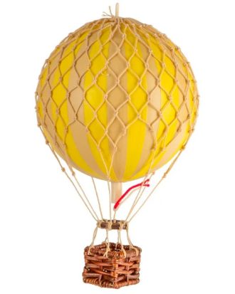 Authentic Models Floating The Skies Luftballong 13x8.5 Cm - Dekorativa Accessoarer Papper True Yellow