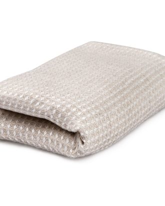 Axlings Waffle Handduk 50x70 Cm Natur / - Handdukar & Badlakan Linne Vit