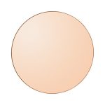 Aytm Circum Väggspegel Ø90 Cm - Väggspeglar Mdf Amber