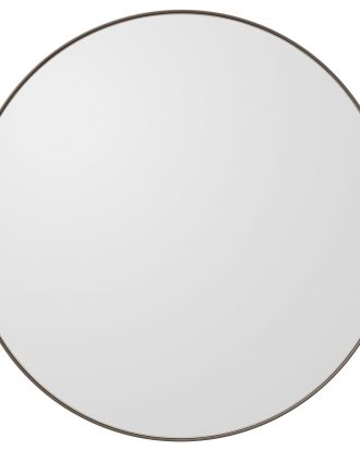 Aytm Circum Väggspegel Ø110 Cm Taupe / - Väggspeglar Mdf Klar