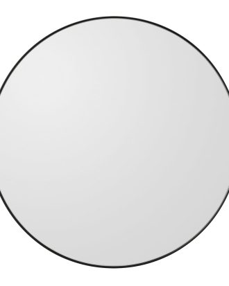 Aytm Circum Väggspegel Ø90 Cm / Klar - Väggspeglar Mdf Svart