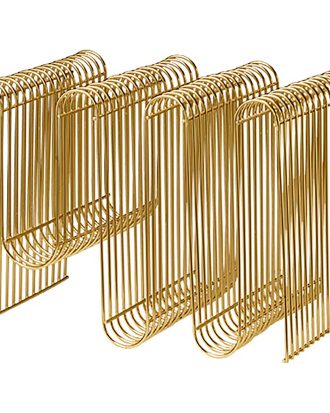 Aytm Curva Tidningsställ - Tidningsförvaring Stål Guld