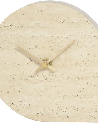 Aytm Stilla Bordsklocka - Väggklockor Marmor Travertine