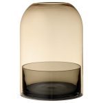 Aytm Tota Ljuslykta Large /amber - Ljuslyktor Glas Svart