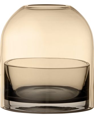 Aytm Tota Ljuslykta Small /amber - Ljuslyktor Glas Svart