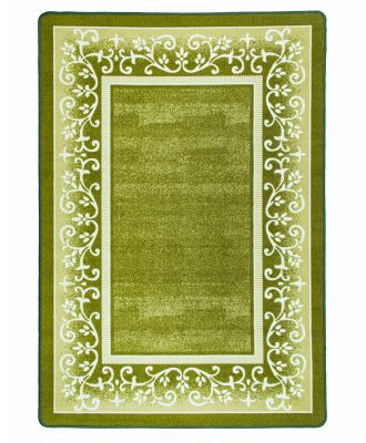 Capri grön - matta med gummibaksida