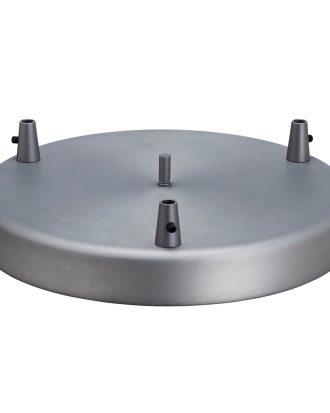 Belid Takrondell Ø32 Cm För 3 Pendlar - Lampsladdar & Lampupphängning Metall Oxidgrå