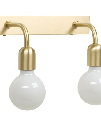 Belid Regal 2 Vägglampa - Badrumsbelysning Metall Borstad Mässing