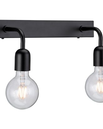 Belid Regal 2 Vägglampa - Badrumsbelysning Metall Mattsvart