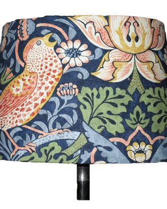 Bergo Lampskärmar Linus 23 Strawberry Thief - Lampskärmar Textil Blå