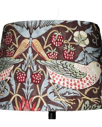 Bergo Lampskärmar Linus 26 Strawberry Thief Mocca - Lampskärmar Textil Brun