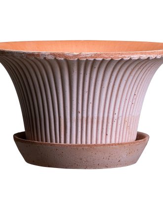 Bergs Potter Daisy Kruka Med Fat Rosa Ø25 Cm - Utekrukor & Odlingslådor Terrakotta Rose