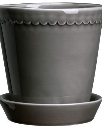 Bergs Potter Helena Kruka 14 Cm - Krukor Keramik Pearl Grey