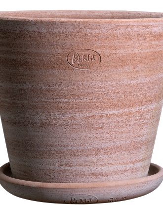 Bergs Potter Julie Kruka Med Fat Ø30 Cm - Utekrukor & Odlingslådor Terrakotta Rosa