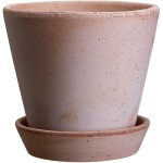Bergs Potter Julie Kruka Med Fat Ø8 Cm - Utekrukor & Odlingslådor Terrakotta Rosa