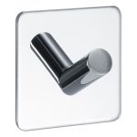 Beslag Design Base 200 1-krok Pol. 1-p - Krokar & Galgar Krom