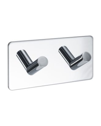 Beslag Design Base 200 2-krok Pol. 1-p - Krokar & Galgar Krom