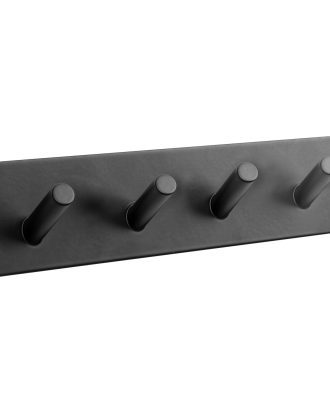 Beslag Design Base 200 4-krok Matt Svart - Krokar & Galgar Mattsvart