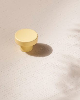 Beslag Design Circular Knopp - Knoppar & Beslag Pulverlackerad Metall Toniton Gul