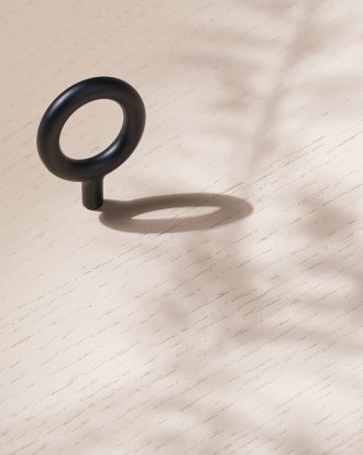 Beslag Design Key Knopp - Knoppar & Beslag Pulverlackerad Metall Toniton Svart