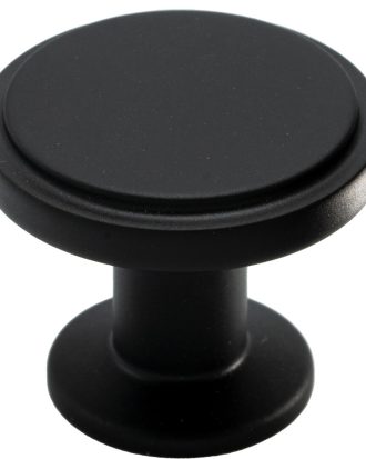 Beslag Design Uno Knopp 30 Mm - Knoppar & Beslag Pulverlackat Stål Mattsvart